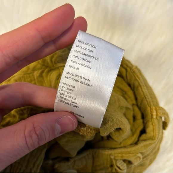 Urban Outfitters Green Cotton Pants Size Medium - Picture 7 of 13